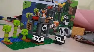 Lego minecraft panda nursery/Лего маинкрафт питомник панд