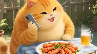 Cats eating chips and full roasted chicken and  others ! #cat #catshorts #catvideo #ki #animatedcat 