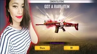 Free Fire Scar Blood Moon - Permanent Skin - How many spins?