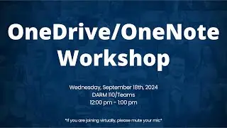 LC State OneDrive/OneNote Virtual Remote Workshop