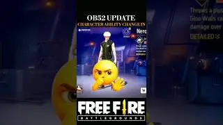OB52 Update Characters Changes😱😮 don't miss end 👍#freefire #character #ob52update #viralshort