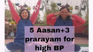 Best yoga for High B P |easy yoga | cure high BP | Do along with