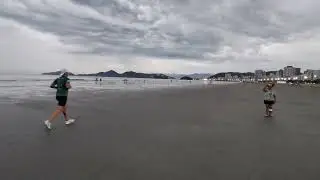 Mais um vídeo na praia de santos 