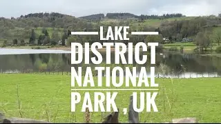 Driving through Lake District National Park , Lake Windermere while going to Scotland