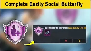 How To Complete Social Butterfly Achievement In Bgmi | Easy Tricks | #bgmi #pubgmobile