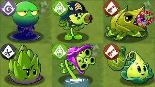 All GREEN Premium Plants Power-Up vs All Final Bosses Fight! - PvZ 2 Mod Final Boss