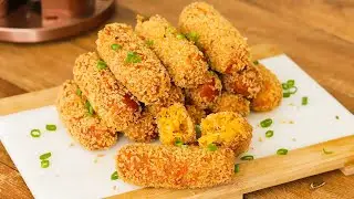 CROQUETE DE FRANGO SUPER FÁCIL | SEM MASSA E SEM FARINHA DE TRIGO | Gabriel Freitas