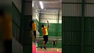 Badminton deception || Singles Rally || deceptive net short #badminton #badmintonshorts #shorts