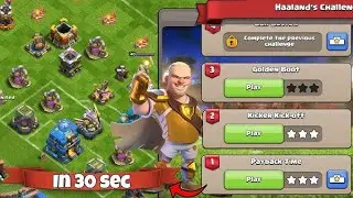 Easily three star kicker kick off challenge in 20 to 30 seconds ⚽⚽(clash of clans)