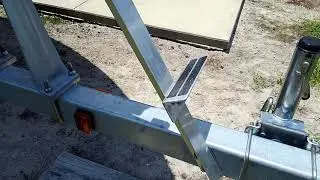 Cheap Fast Easy Boat Trailer Bow Ladder DIY Key West 230 Bay reef