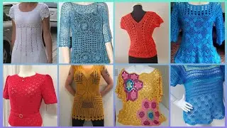 Most Beautiful & Stylish Crochet Tunic Top//Blouses shirt Designs Ideas #2025
