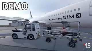AirportSim | Pre-Alpha DEMO - Ground Handling Like a PRO! PC Gameplay