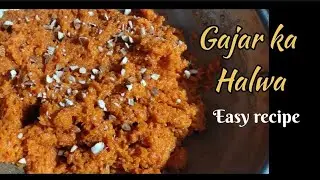Gajar ka Halwa recipe with milkpowder 😋🤤😍। गाजर का हलवा  #recipe #food #viralvideo #shortsfeed 