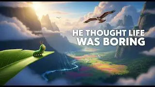 The Larva Who Thought the World Was Boring🌿🐛| Animated Bedtime Story |  Magical Transformation