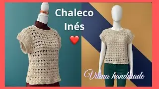 C&oacute;mo tejer chaleco super f&aacute;cil y bonito a crochet, talla L