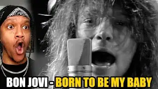FIRST TIME WATCHING BON JOVI - 'BORN TO BE MY BABY' REACTION
