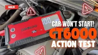 GT6000 Jump Starter Real Test | Car Start + Fast Charging Demo