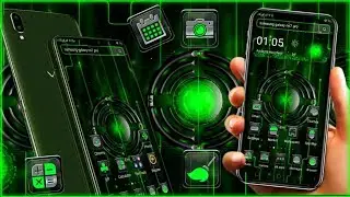 Vivo theme Blackgreen Technology Theme.itz