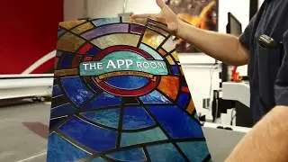 Stained Glass Printing Effect with Layers on Canon Oce Arizona Printer