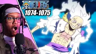 GUM-GUM BAJRANG GUN! LUFFY GEAR 5 NEW MOVE! | One Piece Episode 1074 & 1075 REACTION & REVIEW