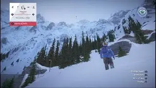 Going down the tallest mountain in STEEP WOOHOO