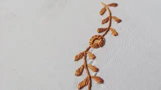Dandi Tanka Embroidery with  Mirror - (ڈنڈی ٹانکا)