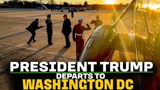 President Trump departs from Mar-a-Lago I Palm Beach I Florida I Washington DC I USA I America
