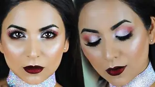 Valentine's Day Makeup - Soft Smoky Eyes, Bold Metallic Lips