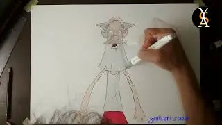 ТИХОН. РИСУЕМ ПОРТРЕТ ТИХОНА СКЕТЧ-МАРКЕРАМИ. ТРИ БОГАТЫРЯ. YOUTH ART STUDIO.