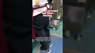 Commercial Bread Half Slicer Machine #machine #bread #food #factory #business #kitchen #baking