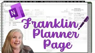 2024 Franklin Planner Daily Page created in OneNote