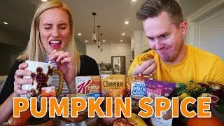 BEST AND WORST PUMPKIN SPICE FOODS! Pumpkin Spice Challenge 2017