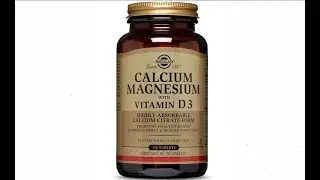 Solgar calcium magnesium with vitamin d3 tablets review in English ||Medicine  Health
