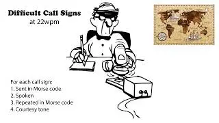 Difficult Call Signs - 22wpm
