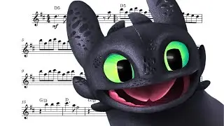 Simplified Flute Sheet Music - Test Drive (From How To Train Your Dragon)