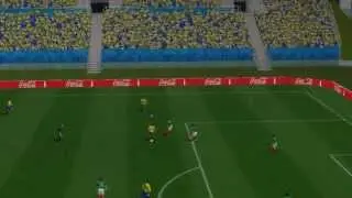 NEYMAR DANGEROUS SHOOT VS. MEXICO - 2014 FIFA WORLD CUP BRAZIL FOOTBALL GAME VIDEOGAME SIMULATOR