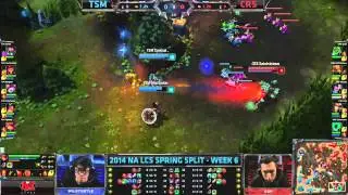 [NA LCS 2014] W6D2 - TSM vs CRS