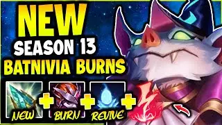 NEW BATNIVIA IS SO TANKY WITH ROD OF AGES...TURNS INTO A PUMPKIN AND BURNS! SEASON 13 ANIVIA MIDLANE