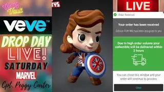 VeVe Drop Day LIVE - Captain Peggy Carter FA Marvel Mightys Comic Con Exclusive NFT Drop!