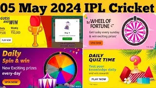 Amazon Sunday Wheel of Fortune quiz answer today 5 May 2024  // Amazon daily quiz answer today