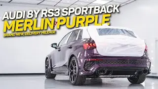 Merlin Purple Audi Exclusive Paint - Brand New 2023 Audi RS3 8Y Vorsprung Sportback
