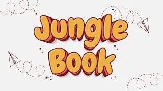 HOW TO CREATE 3D CARTOON JUNGLE BOOK VECTOR TEXT EFFECT | ADOBE ILLUSTRATOR TUTORIAL