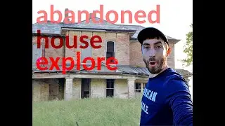 exploring an abandoned old brick house