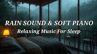 Rain & Thunderstorm 24/7 | Rain Sounds for Sleep & Study (Black Screen)