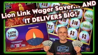 Wager Saver Comes Through! Lion Link Bonus DELIVERS BIG!!