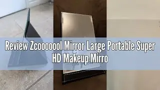 Review Zcooooool Mirror Large Portable Super HD Makeup Mirror Multi Stand Angle Hand Free/Handheld/T