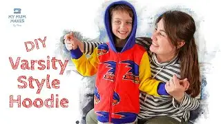 Hoodie Sewing Tutorial | Sewing a Varsity Style Jacket | Peek a Boo Pattern Shop High 5 Hoodie