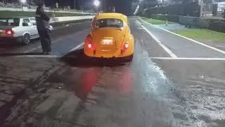 Fusca 1600 virando 9.6 pela primeira vez