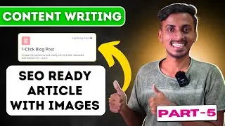[Part-5] $2000/Month with Pinterest Blogging | One Click SEO Content Writing with Images