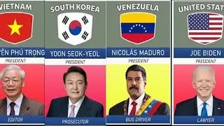 World leaders original jobs from different countries.